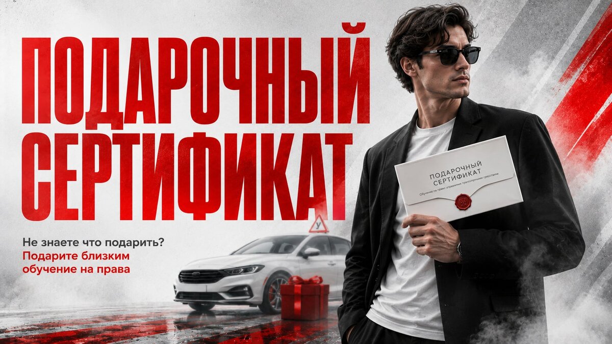 Акция «Сертификат на обучение в Автошколе №1»